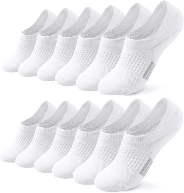 Detalle de Toes Home 6 Pairs Invisible Ankle Trainer Socks for Women (3–5 / 6–8)