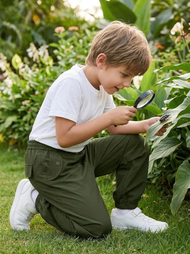 Detalle 1 de JiAmy Boys Cargo Trouser Elasticated Waist Parachute Joggers (Ages 5–14)