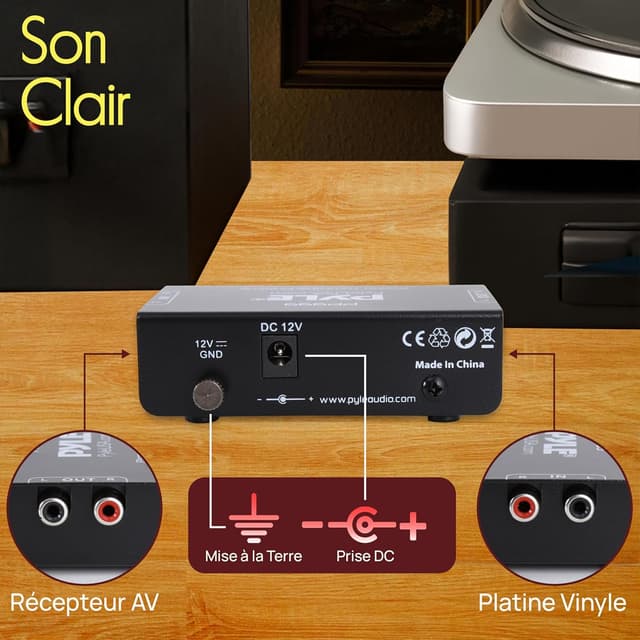 Thumbnail 6 de Pyle Préampli Phono 12 V