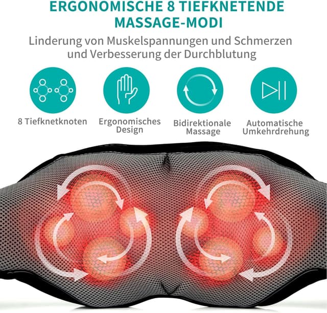 Detalle 2 de Nekteck Shiatsu 3D Massagekissen 💆