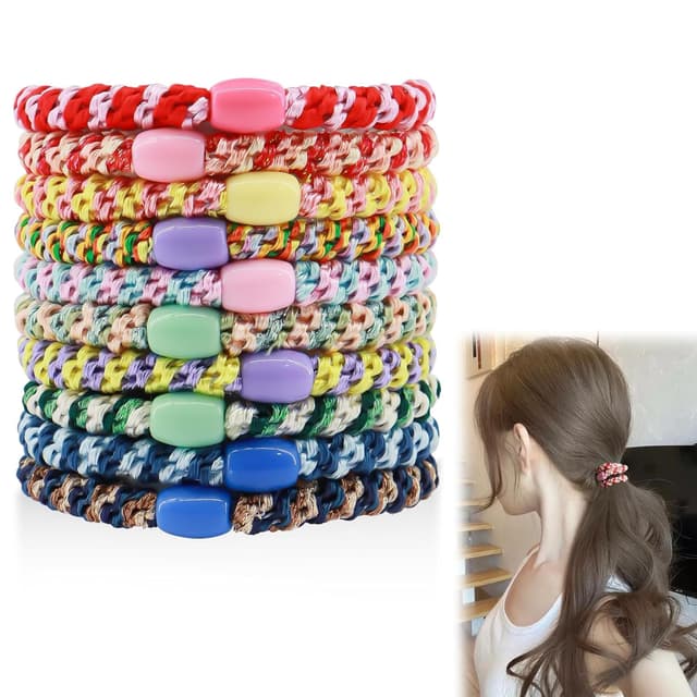 Detalle de Haargummis Mädchen Set mit 10 Farben