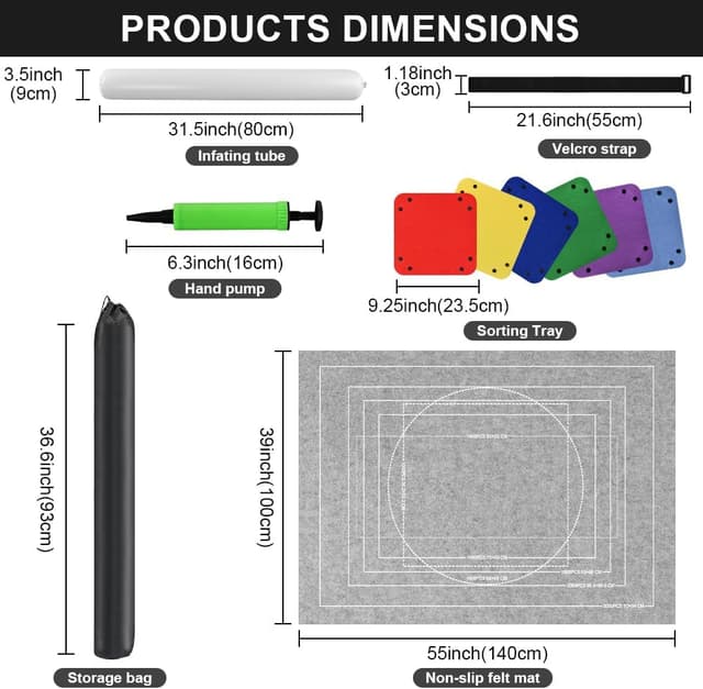 Detalle de Ainiv Puzzle Roll Mat 3000 pcs felt storage