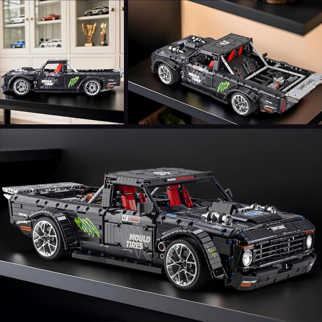 Detalle 2 de Mould King Technik Auto-Modellbausatz Sportwagen (13082) – Sammler-Set mit 3.695 Teilen