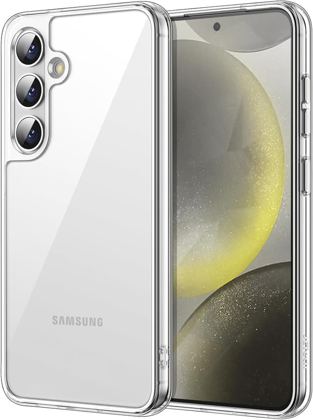 Detalle de JETech Cover anti-ingiallimento per Samsung Galaxy S24 5G in PC trasparente, protezione antiurto e anti-graffio
