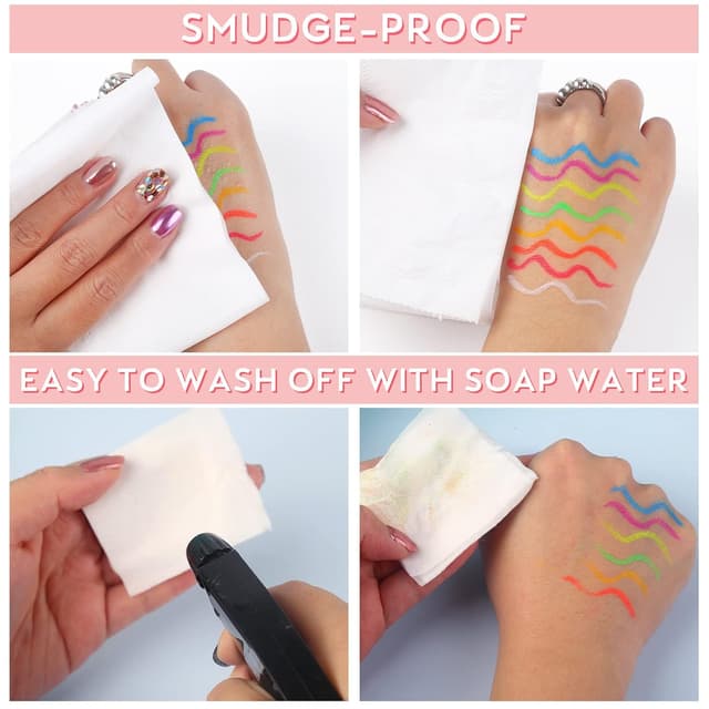 Thumbnail 5 de BOBISUKA UV Eyeliner Set 8 Farben wasserfester Eyeliner 🎨