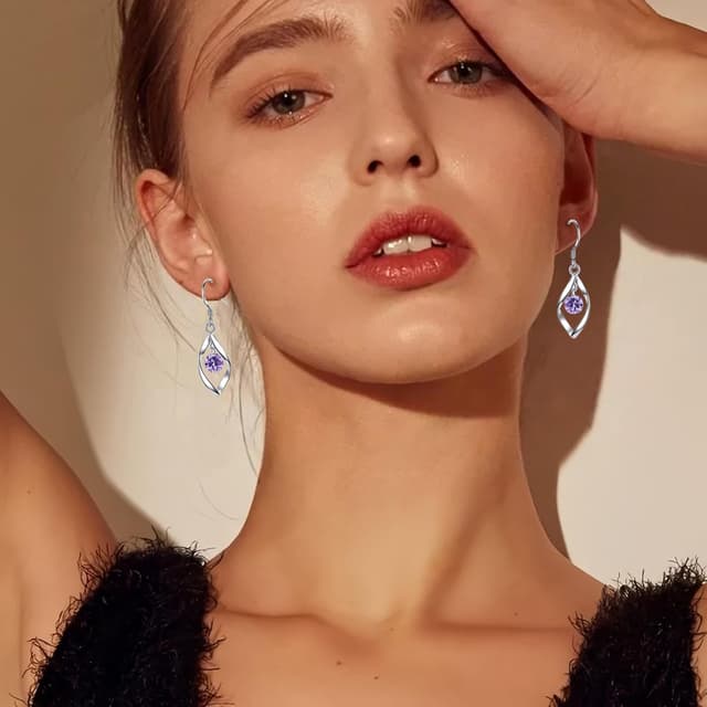 Thumbnail 4 de Zolkamery Schmuckset Silber 925 Damen Tropfen 3,5 cm