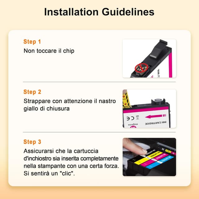 Thumbnail 6 de Sqwekd 4 pack compatibile Epson 603XL per Expression Home & WorkForce (Nero/Ciano/Magenta/Giallo)