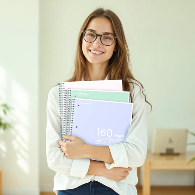 Detalle de Umriox A4 notebook with 160 pages, lined