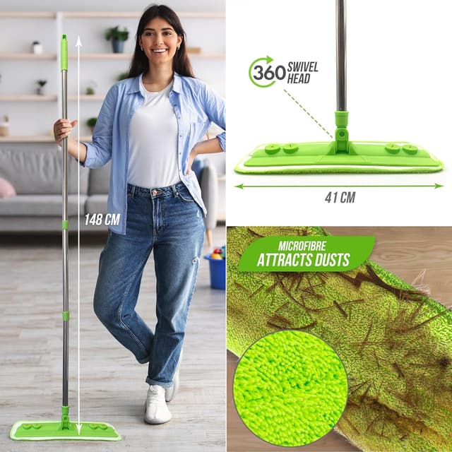 Thumbnail 6 de TDBS Microfibre Mop for Hard Floors