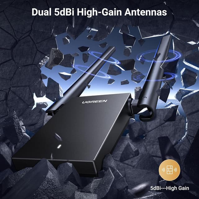 Thumbnail 4 de UGREEN AX1800 Wi‑Fi 6 USB 3.0 Adapter