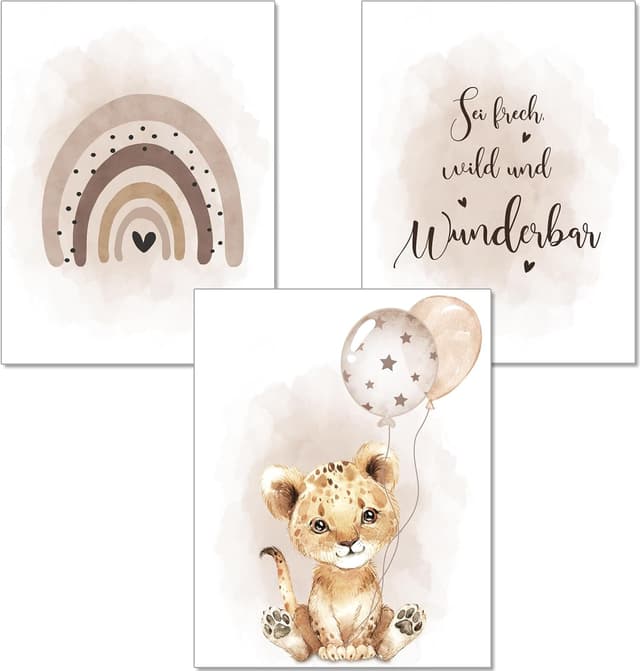 Detalle de artpin Poster Kinderzimmer Safari A4