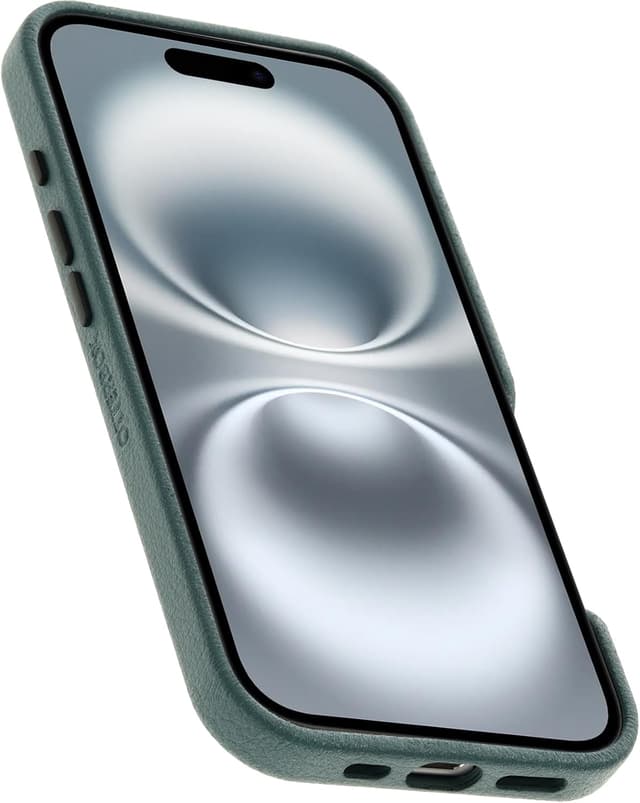 Detalle de Otterbox Symmetry Cactus Leather MagSafe iPhone 16 🌵🛡