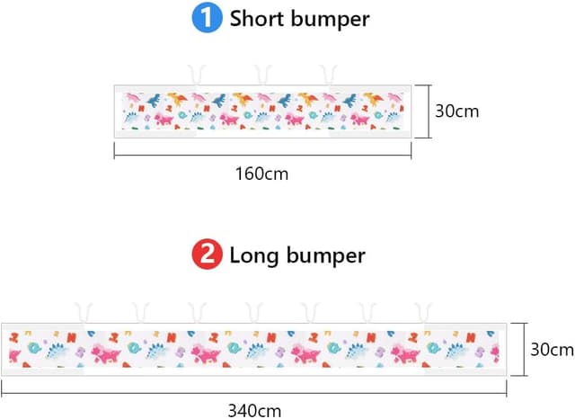 Detalle de Cot bumper mesh liner 2 pack 340x30cm