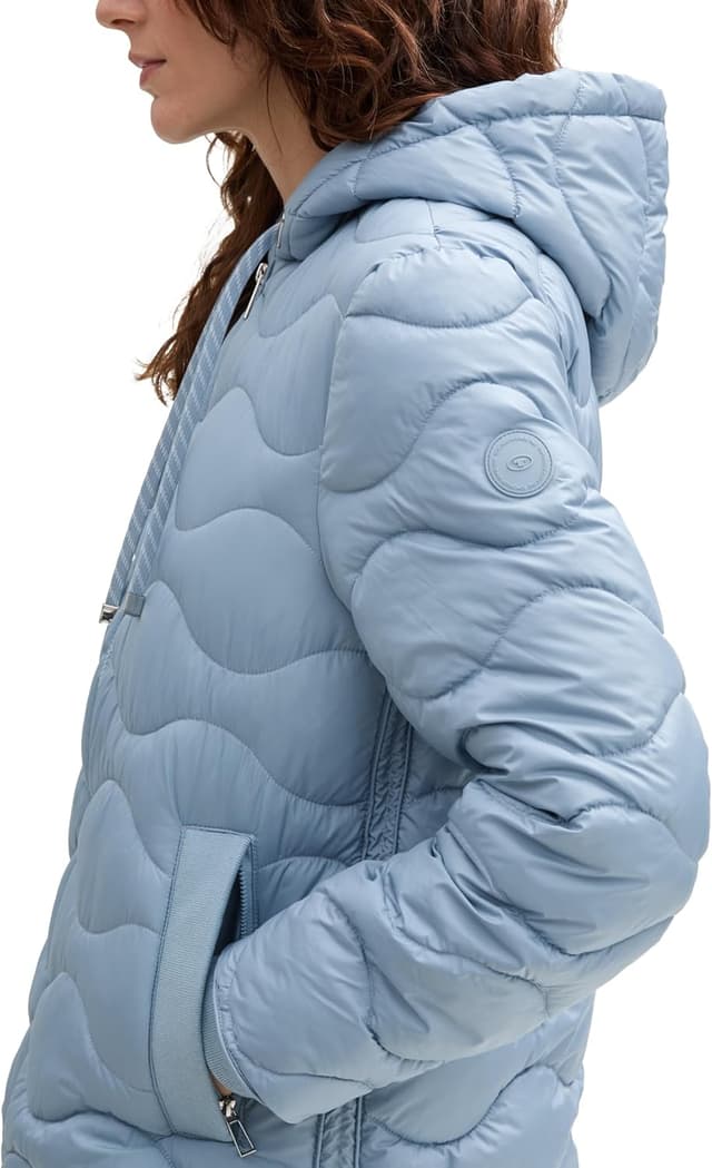 Detalle de TOM TAILOR 1044399 Giacca Donna trapuntata ibrida con cappuccio