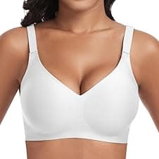 Detalle de Cavotor Women Seamless Non-Wired Push Up Bra with Soft Padding and Extender