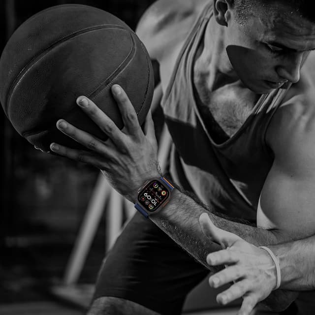 Detalle 2 de SOLOLUP Stretchy Magnetic Straps for Apple Watch (Elastic Solo Loop Nylon) for 11/10/9/8/7/6/5/4/3/2/SE