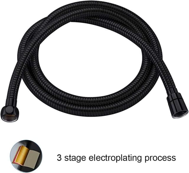 Detalle 2 de GRIFEMA G851B-18 flessibile doccia e tubo universale in acciaio inox, 1,8 m