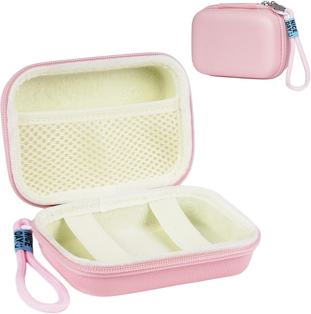 Detalle de Ainiv Digital Camera Case (Small) – compact camera pouch with strap for Sony, Casio, Canon and Panasonic