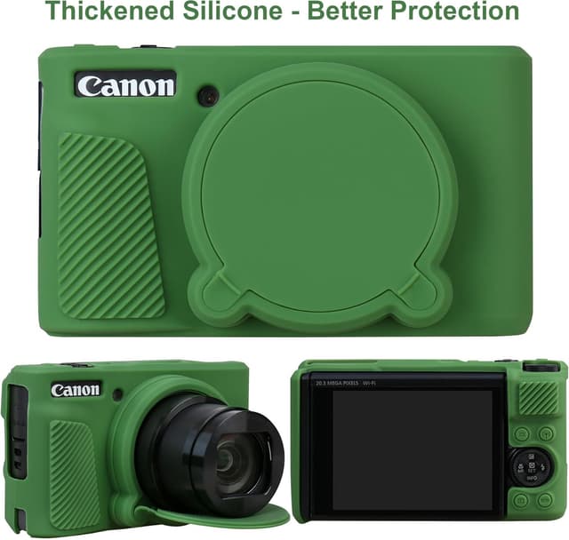 Detalle de Elonbo SX740 camera case in green