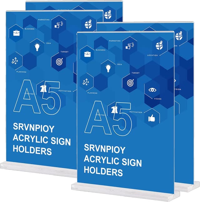 Thumbnail 6 de Srvnpioy Lot de 4 présentoirs A4 🪧
