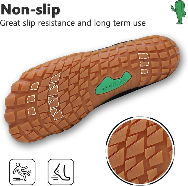 Detalle 2 de SAGUARO Barfußschuhe unisex: leichte, rutschfeste Trekkingschuhe für Indoor & Outdoor