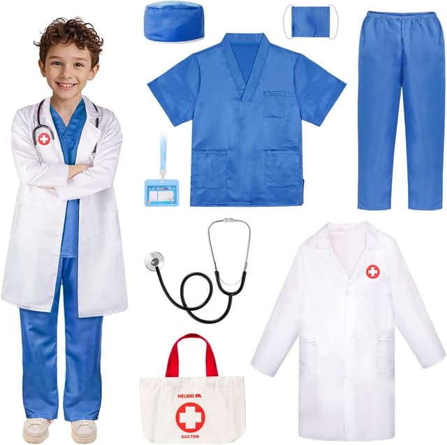 Thumbnail 6 de Meland Doctor Costume for Girls 3-10