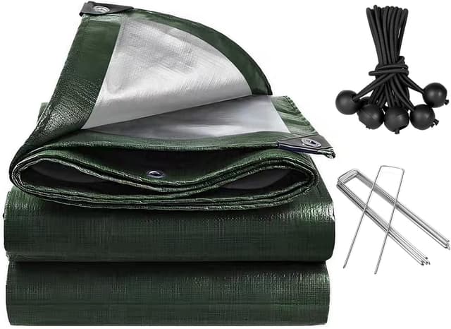 Imagen de PVEGOS 130GSM Waterproof Tarpaulin 3m x 3m en OfertitasTOP