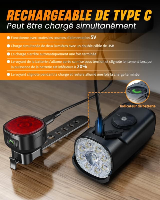 Thumbnail 5 de 2025 Upgrade Super Bright Bike Lights USB Rechargeable