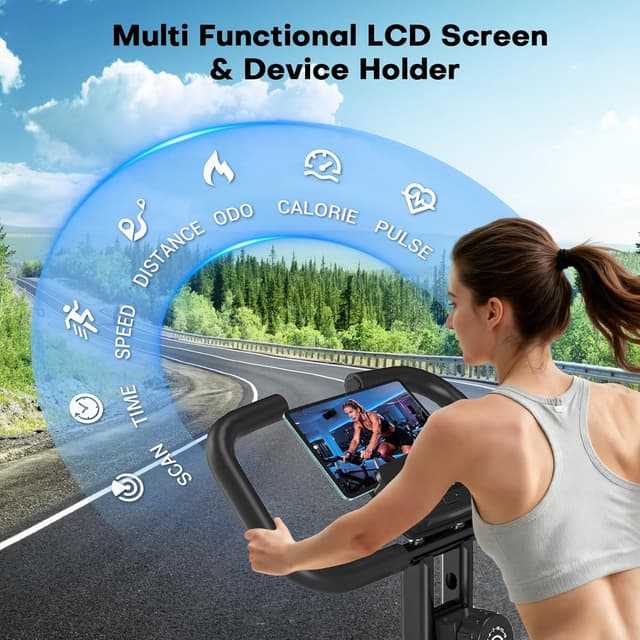 Thumbnail 4 de VANNECT Folding Magnetic Exercise Bike