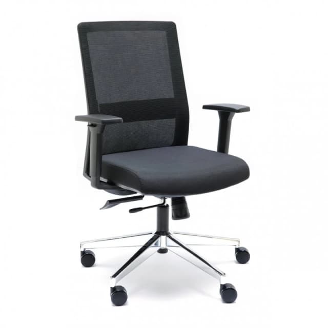 Detalle de Euromof Niza silla de oficina negra