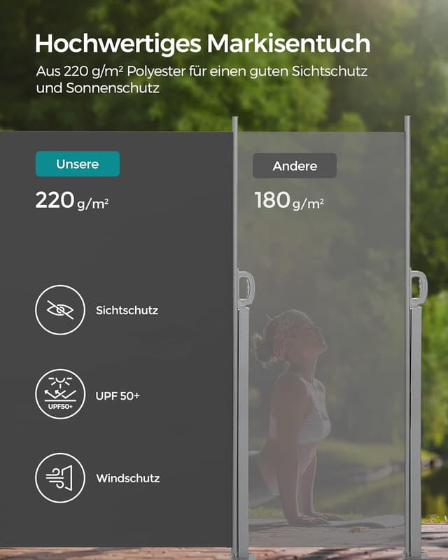 Thumbnail 3 de SONGMICS Seitenmarkise GSA204G02