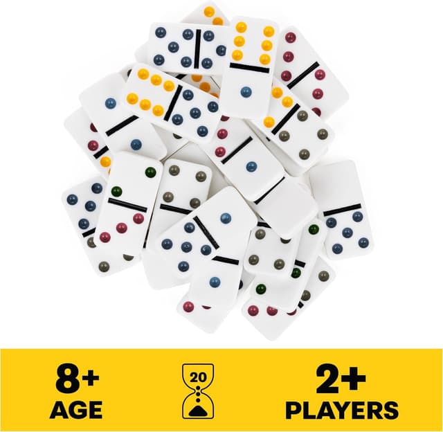 Detalle 2 de Cardinal Mexican Train Dominoes 12 double