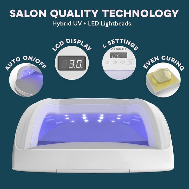 Thumbnail 6 de SUNUV SUN7 UV Nail Lamp with Double Power Design 4 Timer Settings