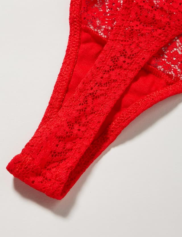 Detalle de Tommy Hilfiger women’s 3-pack lace thong set (extended sizes) UW0UW04896