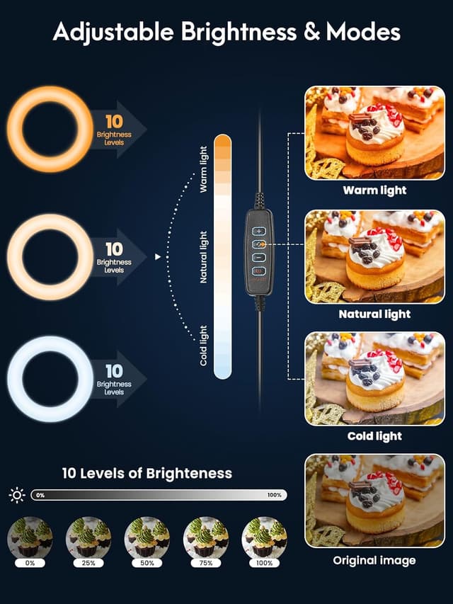 Thumbnail 3 de Selfie Ring Light 10.5" with Stand and Phone Mount