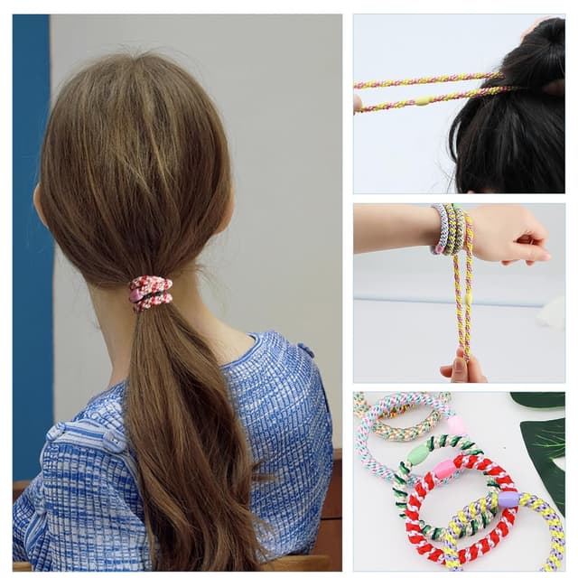 Detalle de Haargummis Mädchen Set mit 10 Farben