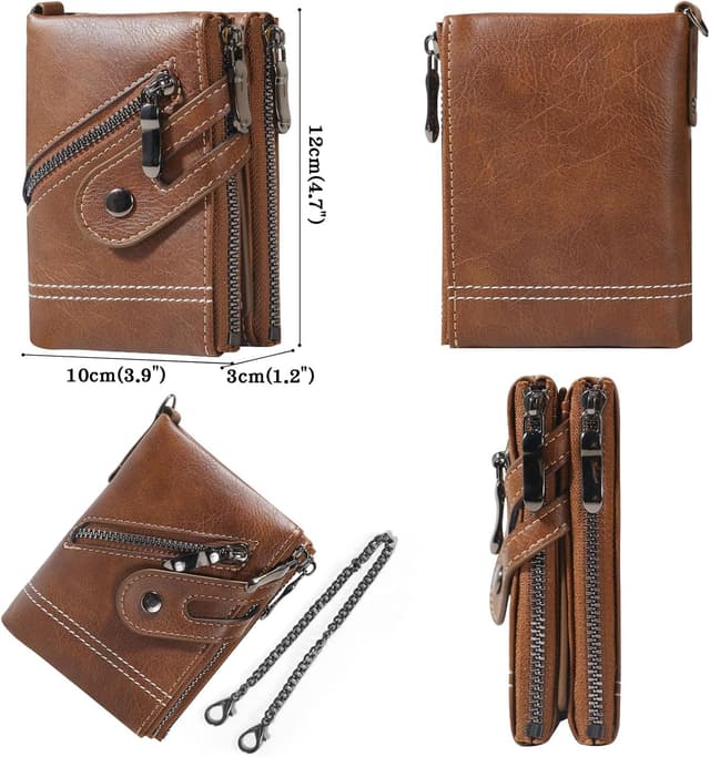 Thumbnail 4 de Men's Wallet with Chain & Zip 19-in-1 RFID-blocking 👝