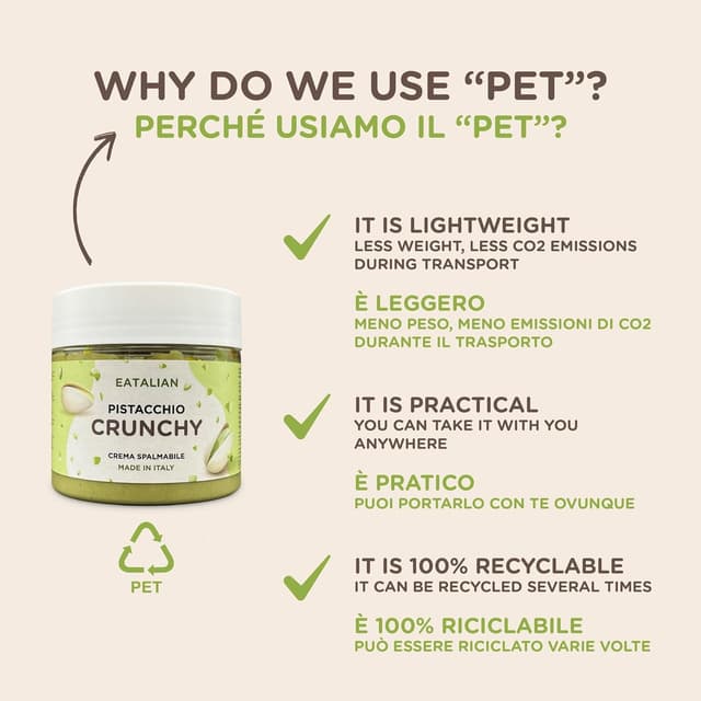 Thumbnail 6 de EATALIAN by AMZ BETTER Crema de Pistacho Crunchy 200g 🍫