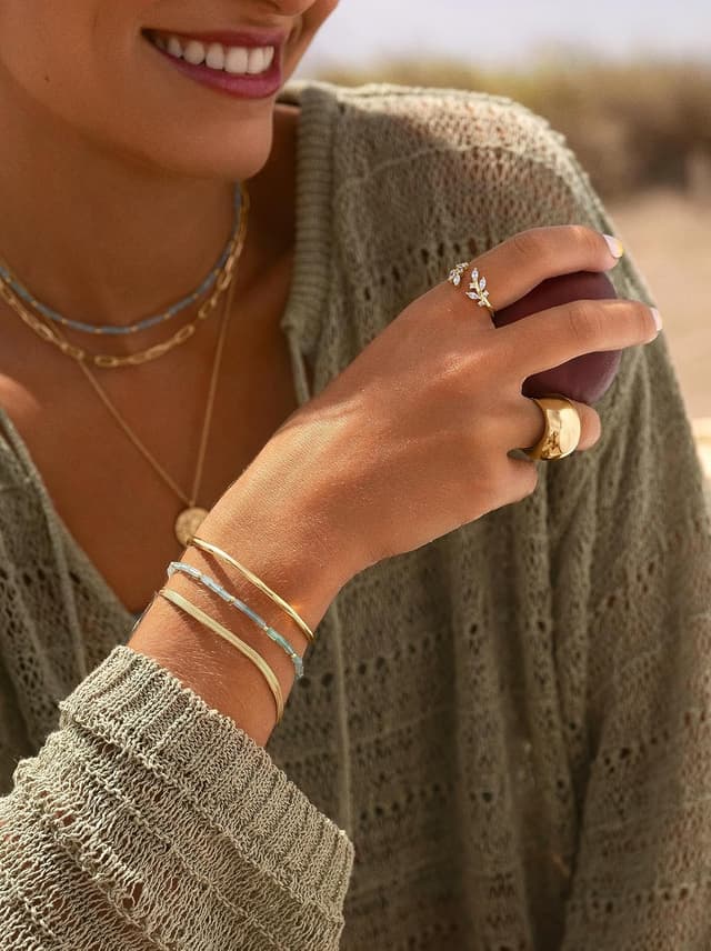 Thumbnail 5 de SINGULARU Lisse S 16 cm pulsera de acero bañada oro