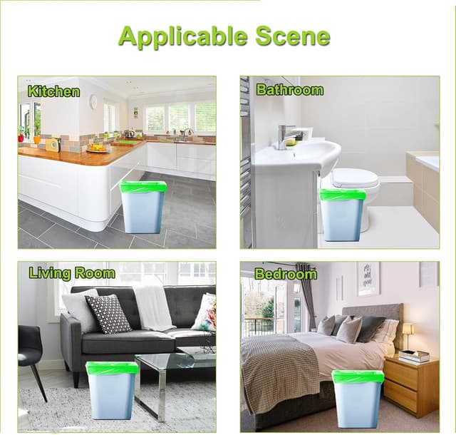 Thumbnail 6 de Kitbest Biodegradable Bin Bags Liner 120pcs (20L) – Compostable Food Waste Caddy Liners, 50 x 60cm