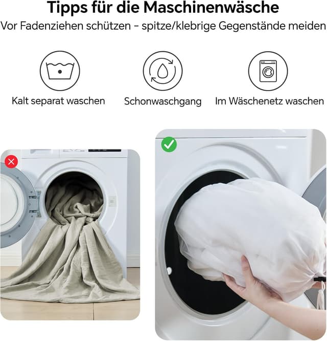 Thumbnail 6 de BEDELITE Musselin Bettwäsche 135x200 Baumwolle