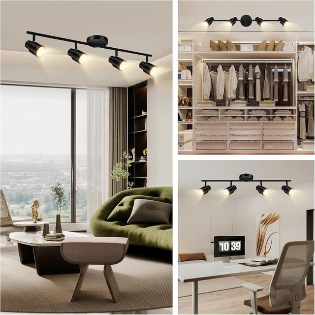 Thumbnail 1 de BoostArea LED 4-Light Track Lighting Kit for Rooms