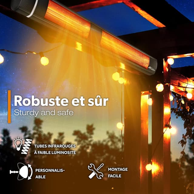 Thumbnail 2 de TRESKO Radiateur infrarouge 3000W pour terrasse