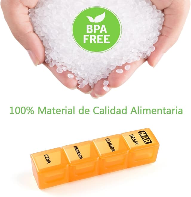 Thumbnail 4 de Pastillero Semanal 4 tomas Español 28 compartimentos