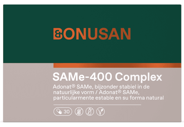 Detalle de Bonusan SAMe-400 Complejo – 30 Cápsulas Vegetales