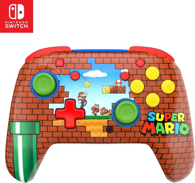 Detalle de Turtle Beach Rematch Mario Brick Manette Switch