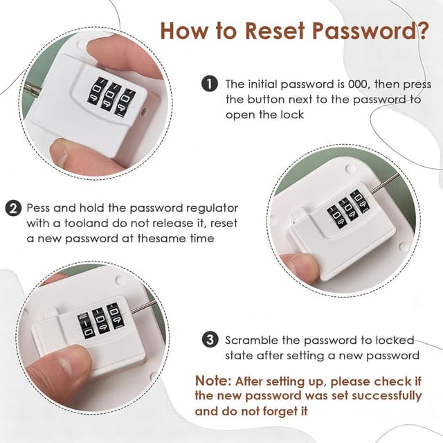 Detalle de Afaneep Kühlschrankschloss ohne Bohren mit Code – Kindersicherung per Klebestreifen