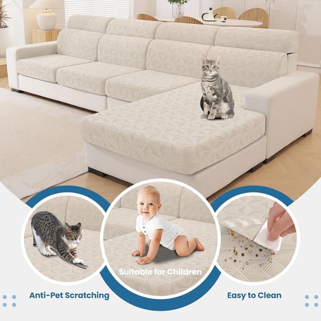 Thumbnail 6 de Ystyle Funda Asiento Sofa Elástico Beige