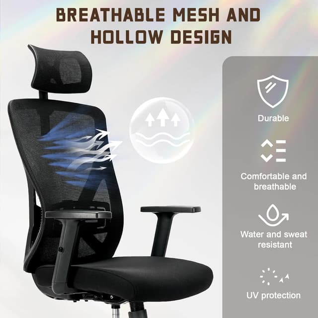 Thumbnail 4 de Durrafy Sedia da Ufficio Ergonomica 150 kg