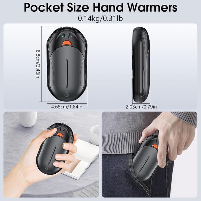Thumbnail 4 de OUTJUT 2-Pack Rechargeable Hand Warmers 6000mAh